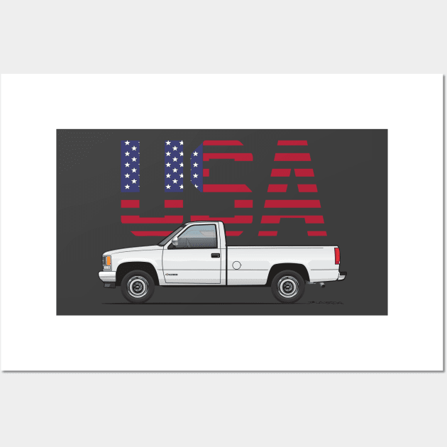 USA 1 LWB White Wall Art by JRCustoms44